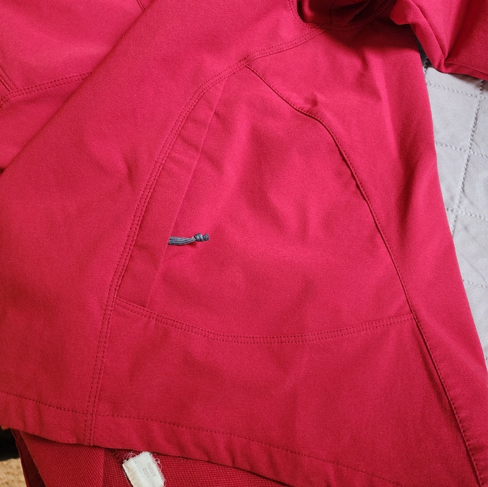 The North Face Jacket Womens Small Orange Soft Shell 1/4 Zip Hiking Apex G32 - Picture 5 of 10